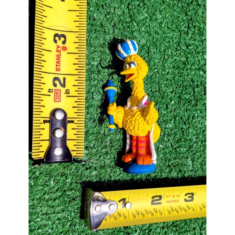 Sesame Street Figure Big Bird Red Chess Set Replacement King Blue Toy Figure GUC